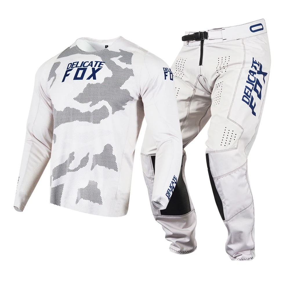 

MX Combo Delicate Fox 2021 Motocross Racing Gear Set 180 Oktiv Trev Kits Mountain Bicycle Offroad Jersey Pants Motor Suit