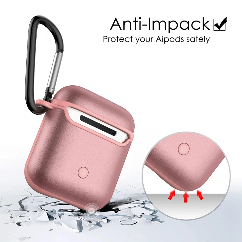 1 шт. силиконовый чехол для Airpods Bluetooth беспроводные наушники защитный Air Pods
