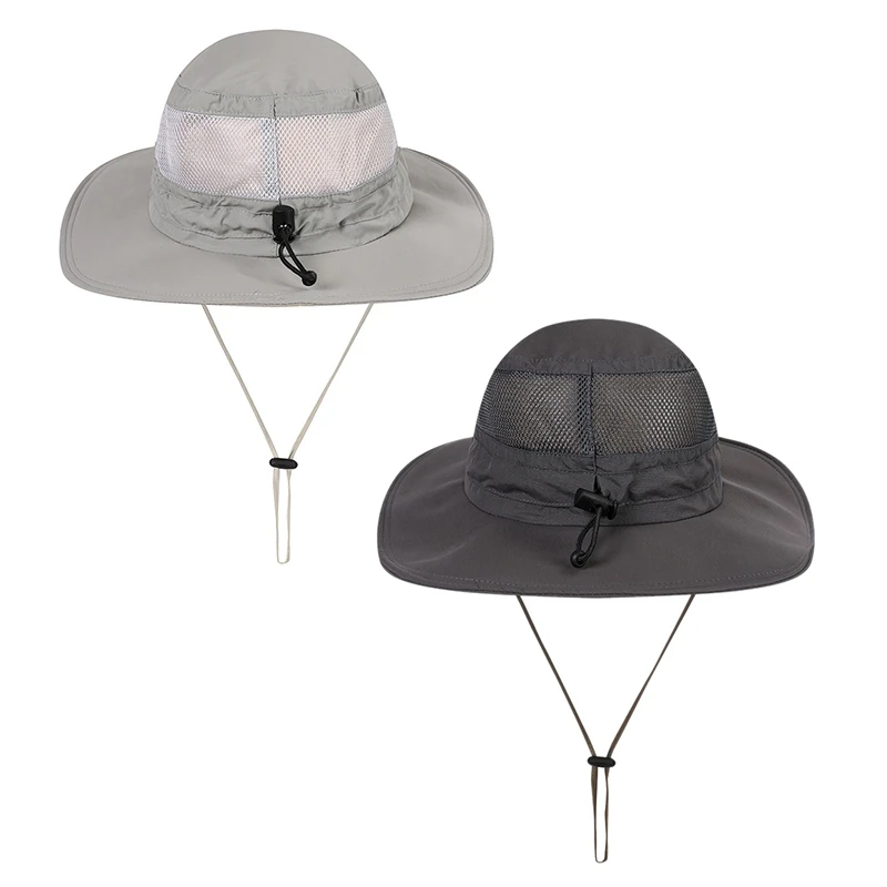 

Sun Hat Unisex Fishing Hat Big Wide Brim Breathable Hunting Safari Fisherman Sun Visor Panama Hats for Men and Women