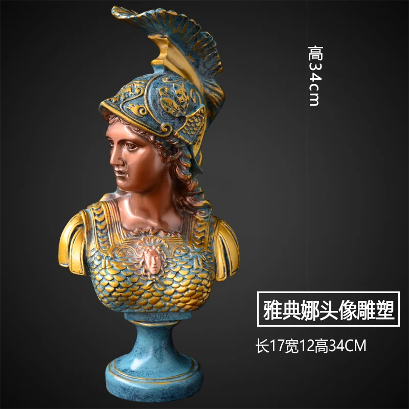 Креативная Штукатурная подвеска Athena книжная полка статуя из смолы скульптура