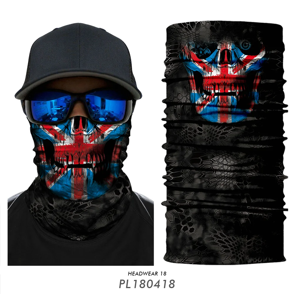 Модная мотоциклетная маска для лица пейнтбольная с флажками страны езды на
