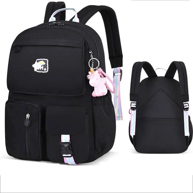 Waterproof Backpacks Kids Schoolbags Mochilas Fashion Rainbow Shoulder Strap School Bag For Teenagers Girls Children's