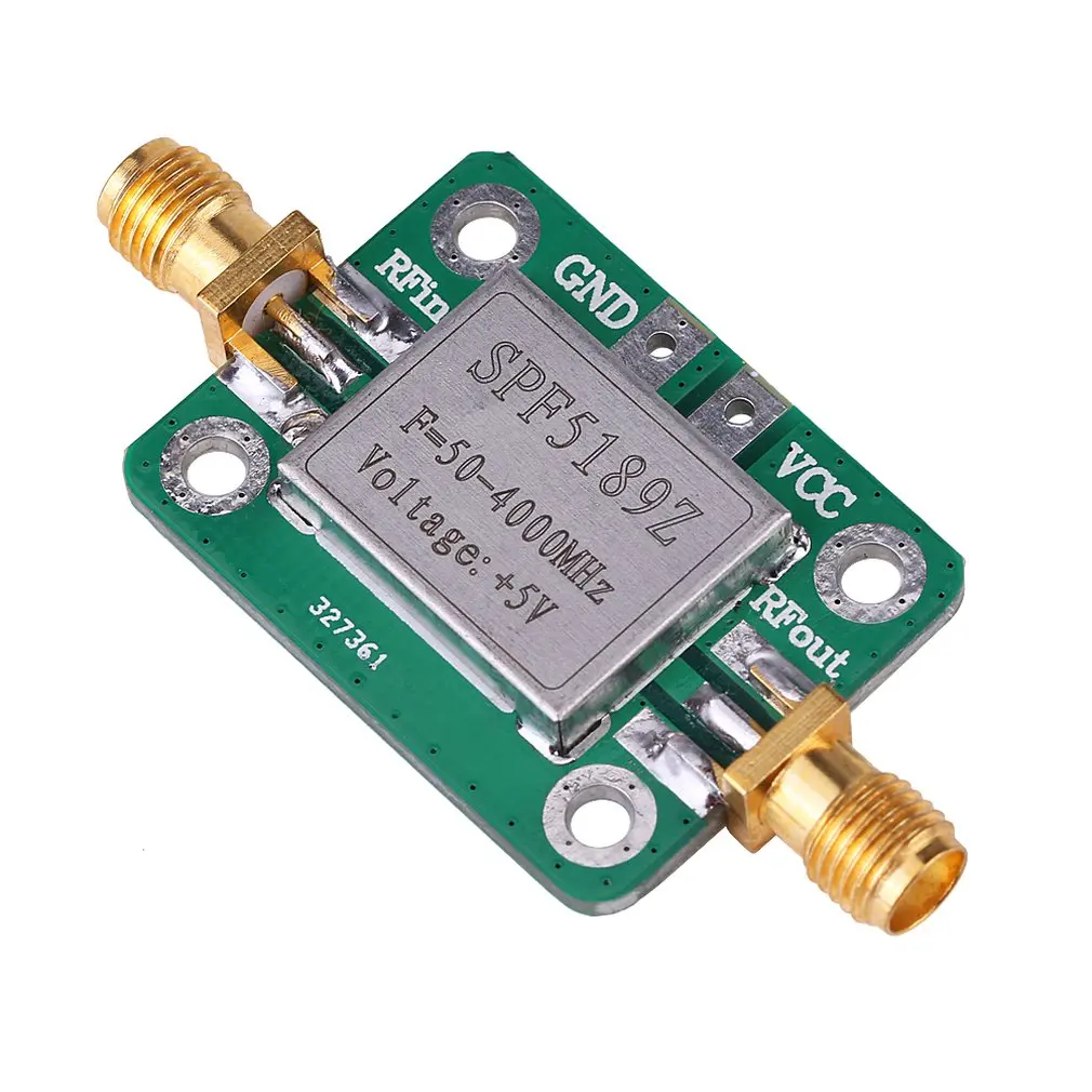 

High Quality LNA 50-4000 MHz RF Low Noise Amplifier Signal Receiver SPF5189 NF = 0.6dB inm