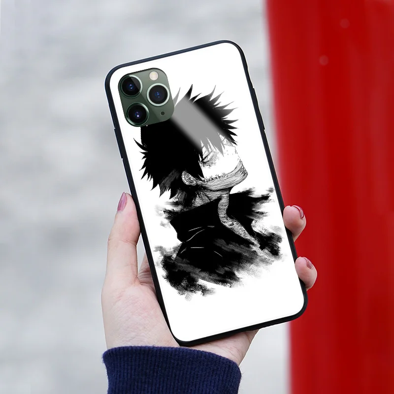Мягкий силиконовый стеклянный чехол для телефона Dabi Boku no My Hero академия iPhone SE 6s 7 8