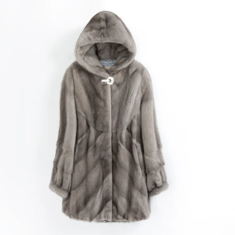 Real Mink Coat Female Jacket Winter Coat Women Clothes 2020 Luxury Natural Fur Coats Warm Outwear Jackets Hooded Manteau Femme