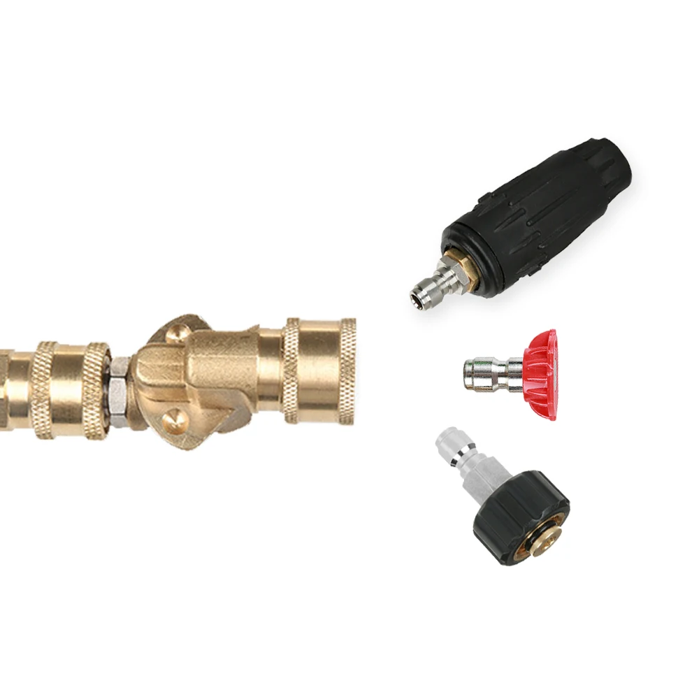 1/4 &quotбыстроразъемный Поворотный соединитель Регулируемый адаптер для автомойки