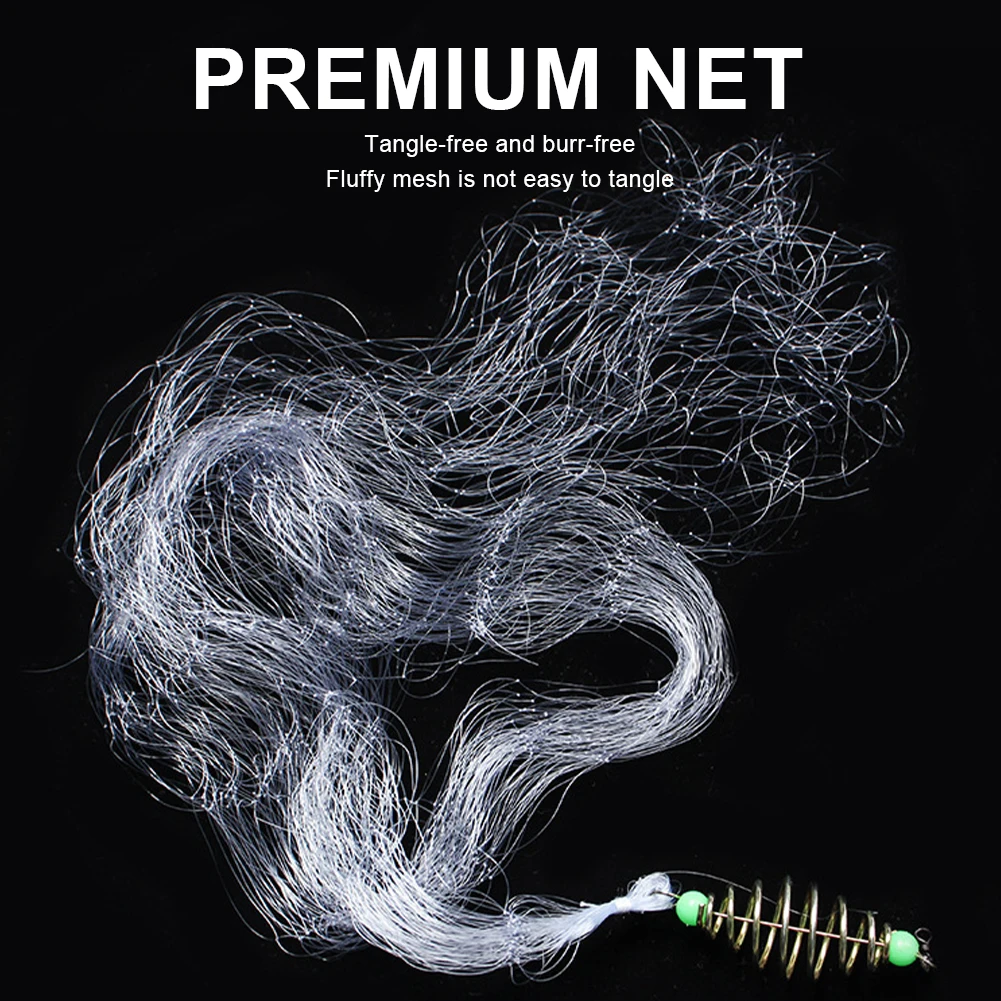 Multi Size Fishing Net Trap Mesh Luminous Netting Fishnet Tackle Design Copper Spring Shoal Cast Nets For Fishing Traps