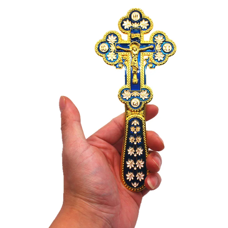 

Jesus on A Cross Russian Orthodox Cross Hanging Cross for Car