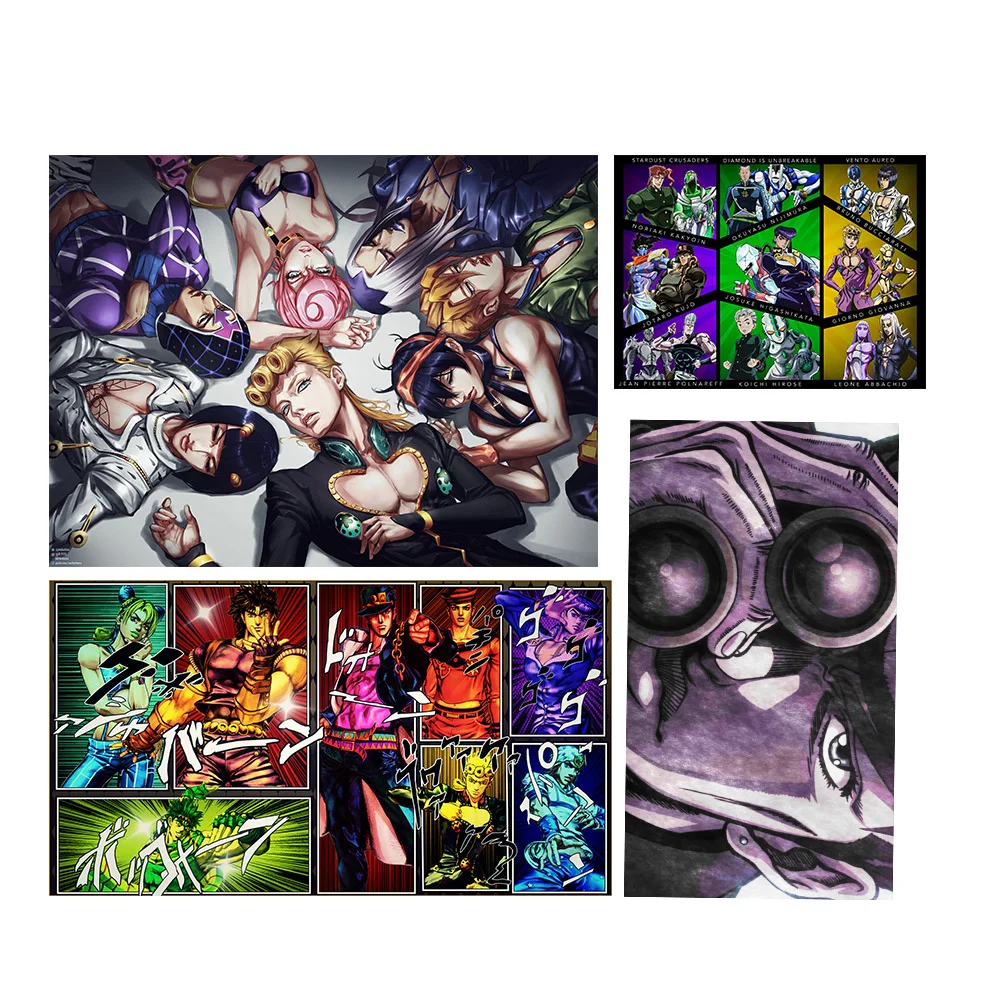 

Wall Art Home Decor Jojo S Bizarre Hd Print Modular Picture Posters Japan Animation Canvas Painting for Bedroom