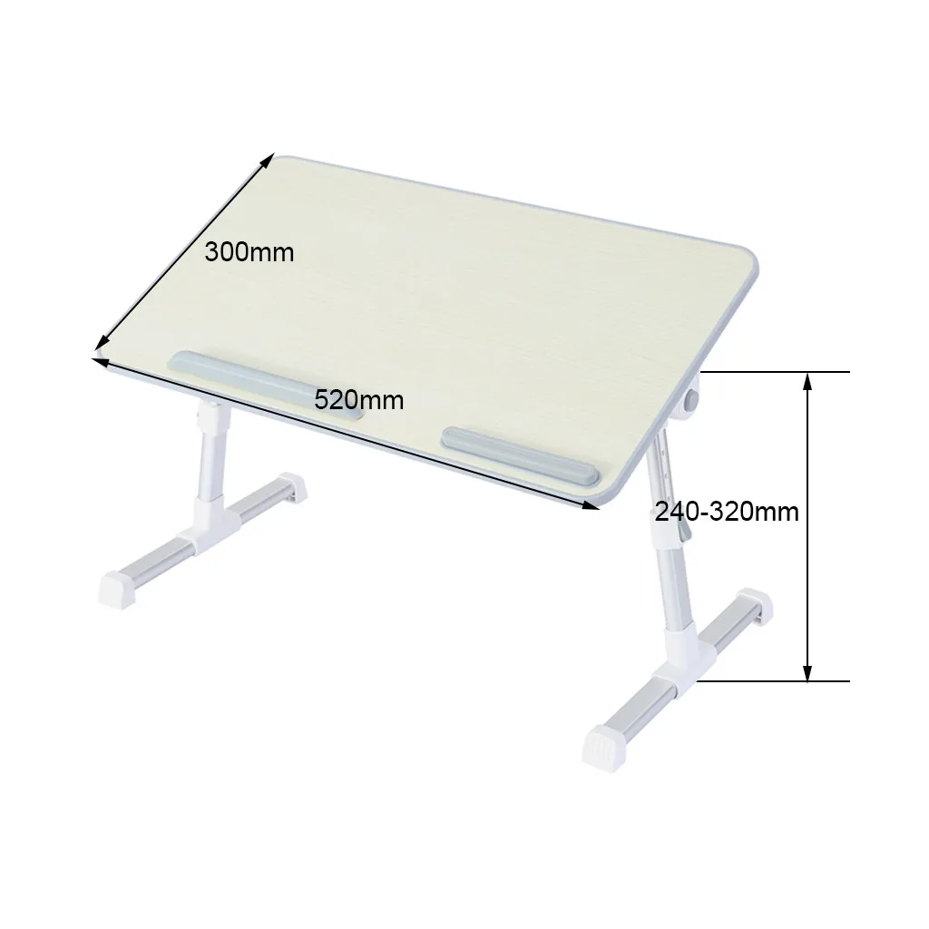 

Adjustable Bed Tray Notebook Desk Lap Desk Portable Lazy PC Laptop Table Study Writing Table Camping Picnic Table [US stock]