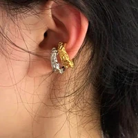 new trend simple metal c ear clip for women japanese korean style no piercing earrings jewelry girls gift