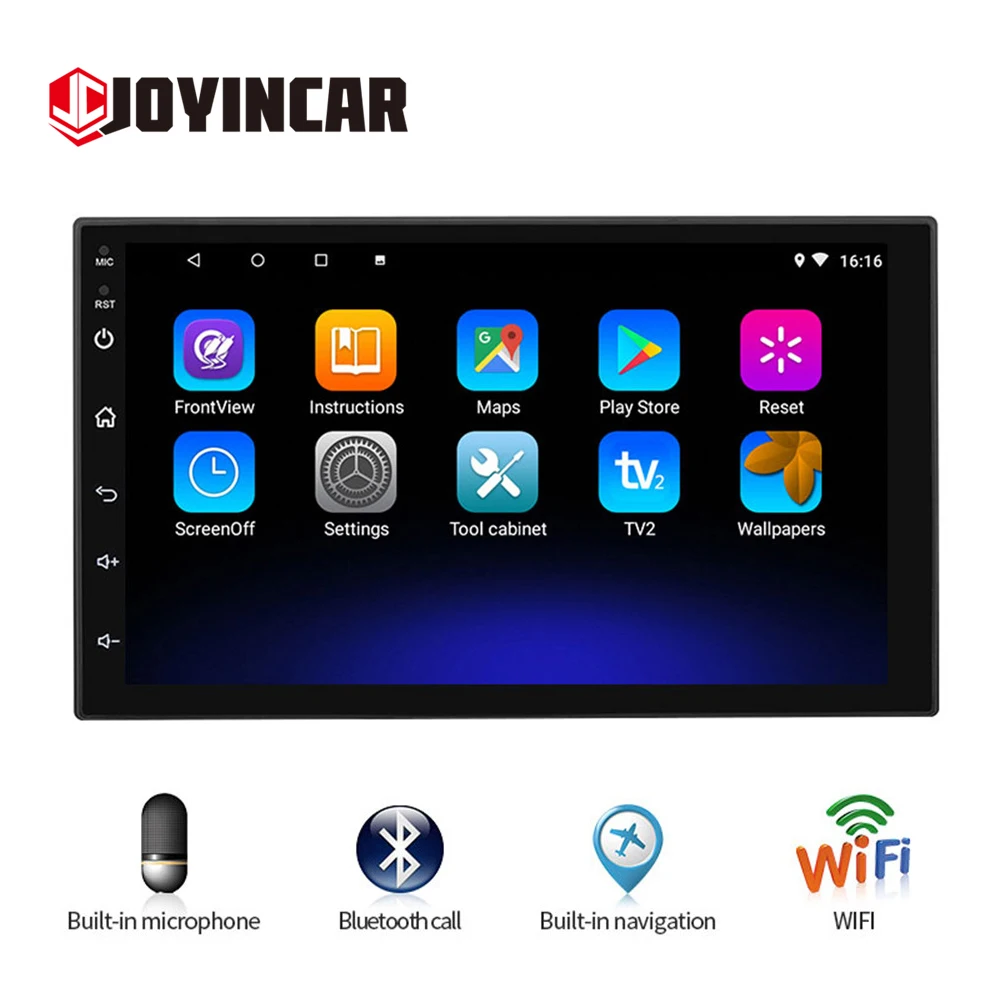 Один 1din Android 9 1 автомобильное радио Авторадио GPS навигация Универсальный 7