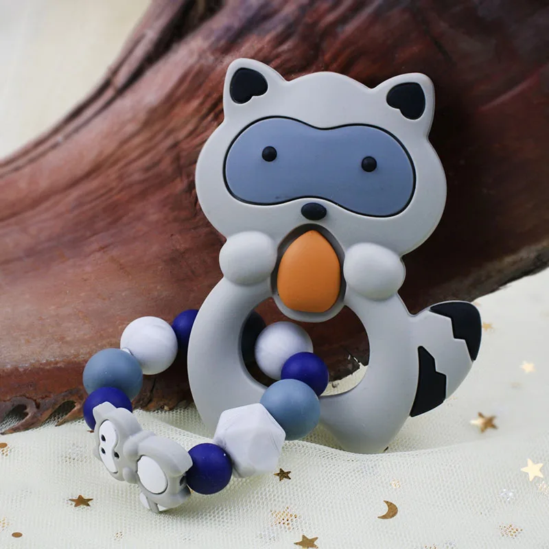 Детское Силиконовое кольцо-погремушка | Мать и ребенок