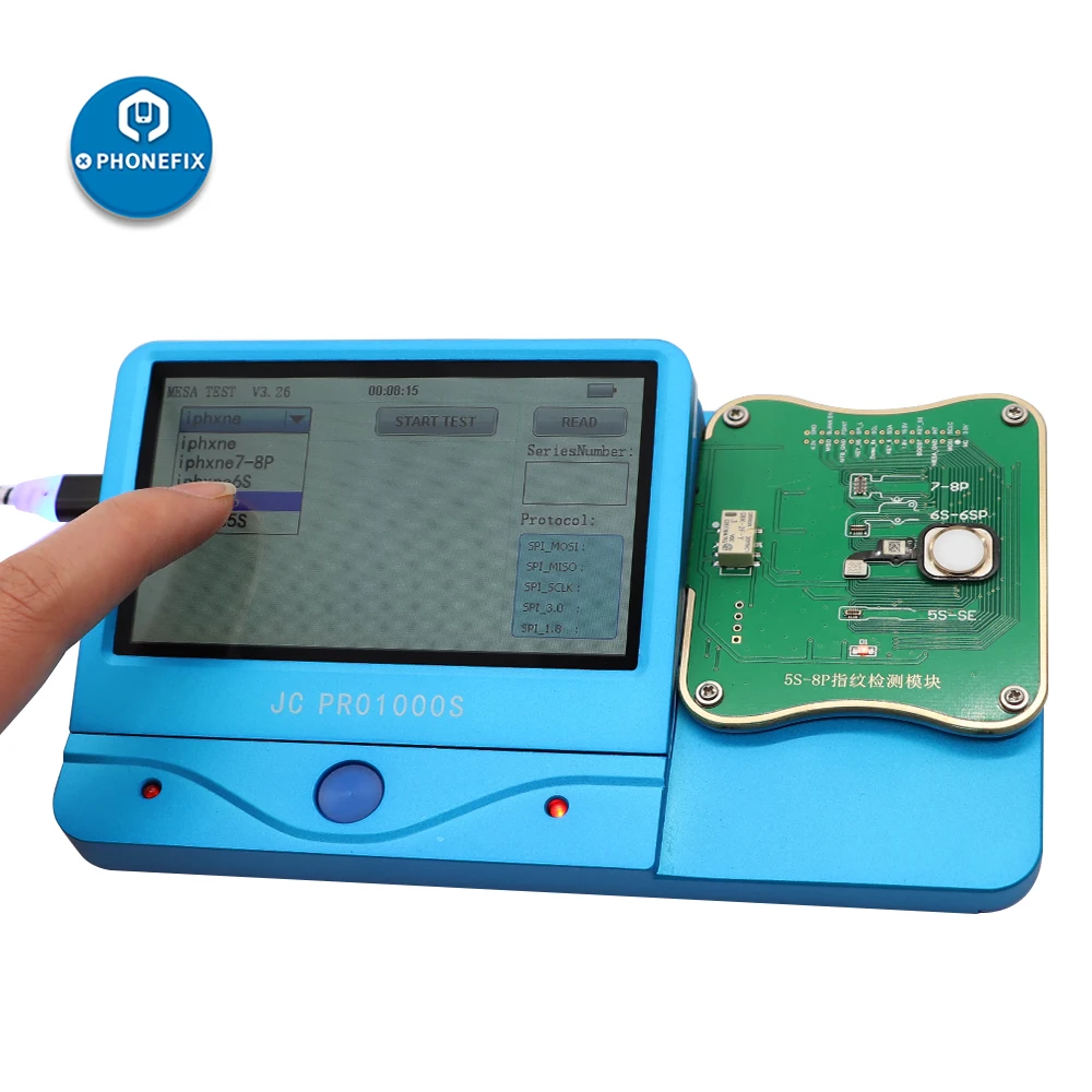 JC FPT-1 Fingerprint Testing Module Pro1000S for iPhone 5S-8P Home Buttons Fault Detection Serial Number Read Write | Инструменты