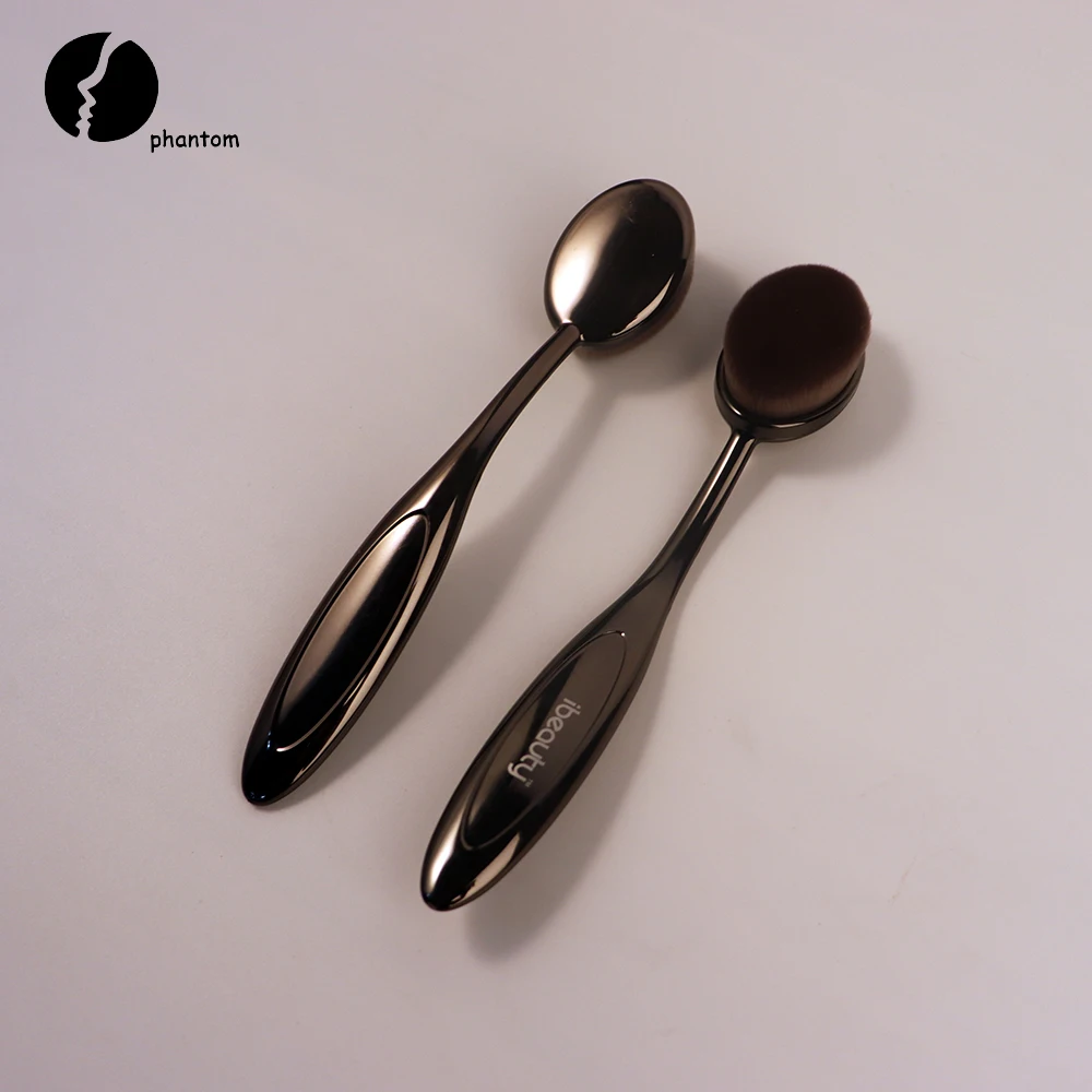 

1 PC Bamboo Fiber Hair Foundation Makeup Brush Women Magic Gloss Black Soft Oval Toothbrush Pro Face Brush Cosmetic Makeup