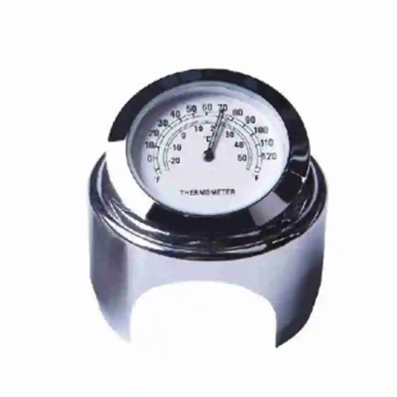 

Black White Color Clock Temp Thermometer Gauge For 22-25mm Bicycle Handlebar Motorbike Modification Motorcycle L3I2