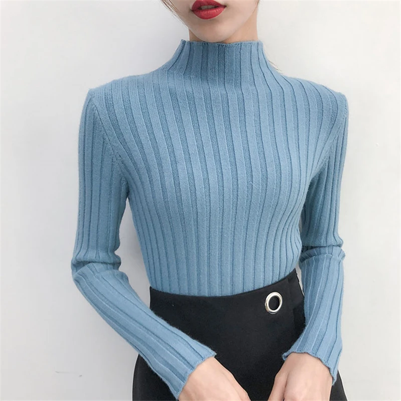 Winter Women Knitted Solid Sweater And Pullovers O-Neck Casual Vintage Sueter Mujer Tops Long Sleeve Ladies Sweet Korean Jumper | Женская