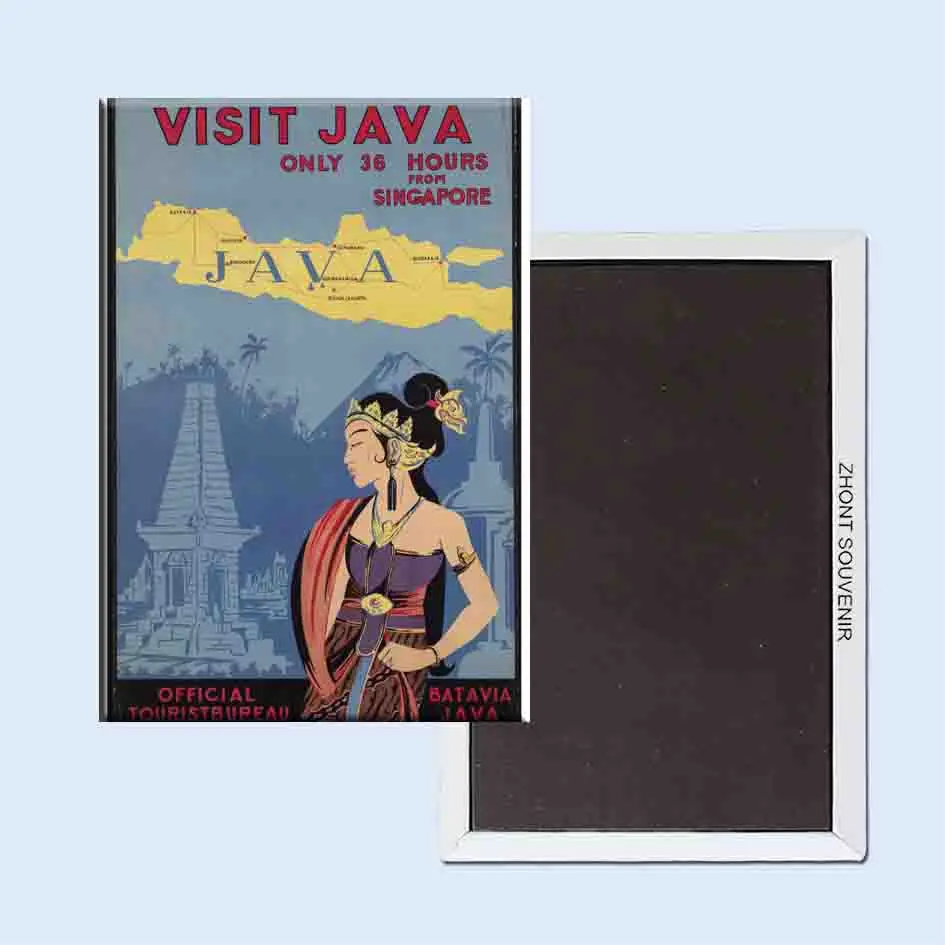 

Visit Batavia Java 24187 Retro nostalgia fridge magnets