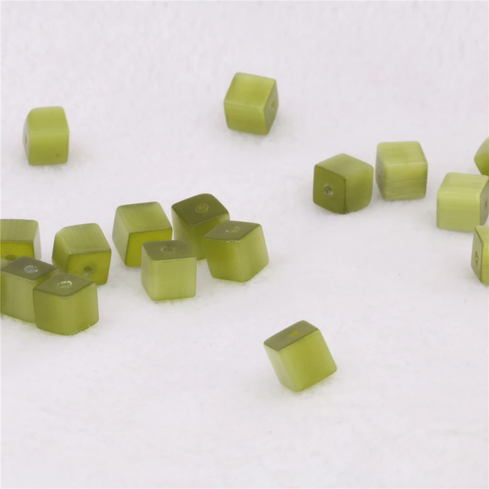 Акриловые бусины-разделители квадратной формы 6 мм незакрепленные бусины