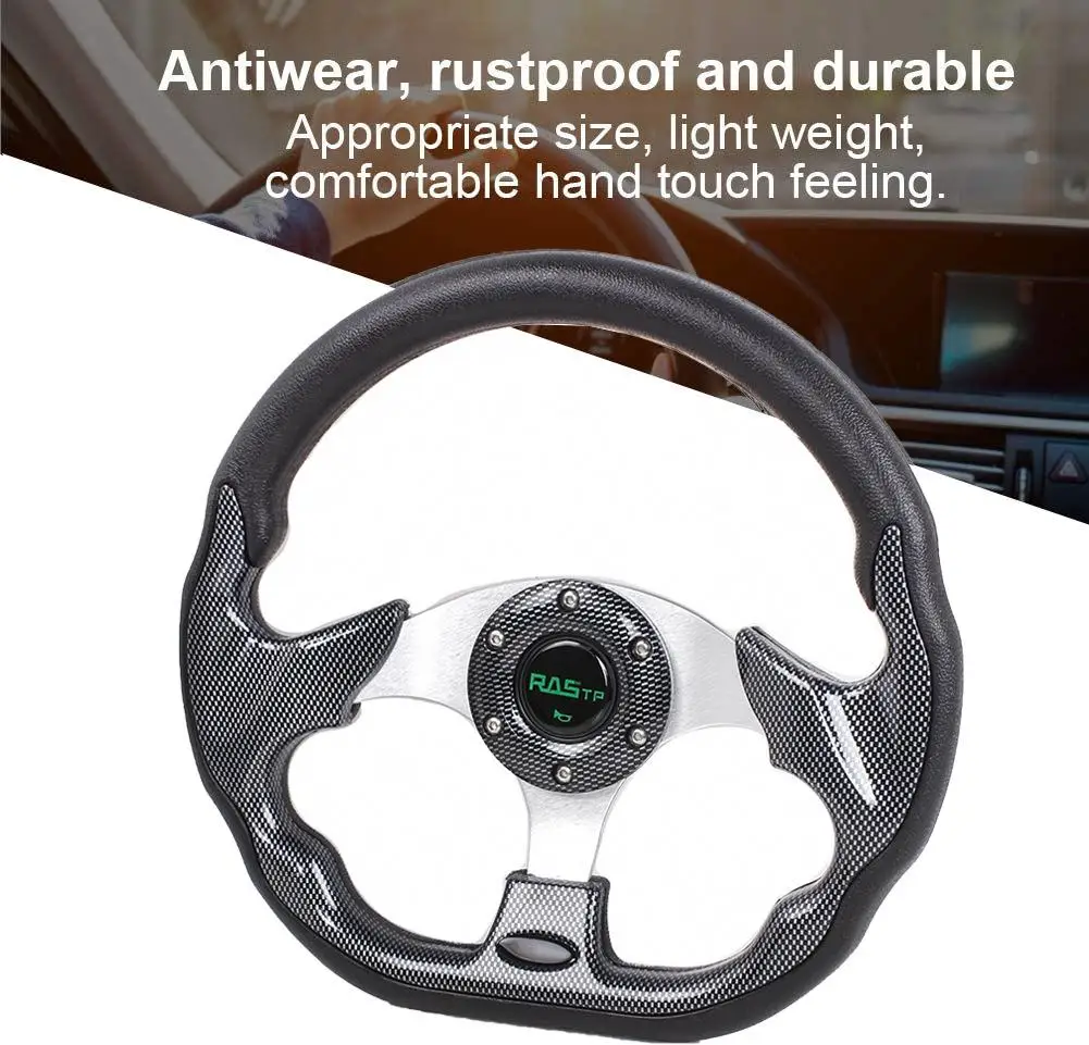 

1 Pcs Car Modification Steering Wheel Aluminum Marine Steering Wheel Go-karting Steering Wheel Auto Replacement Parts