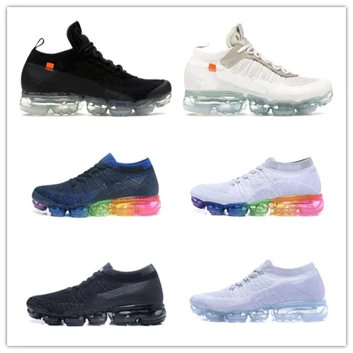 

2018 Discount Vapors Running Shoes Laceless Multicolor Triple Black White Running shoes New Off Fashion Sport Shoes
