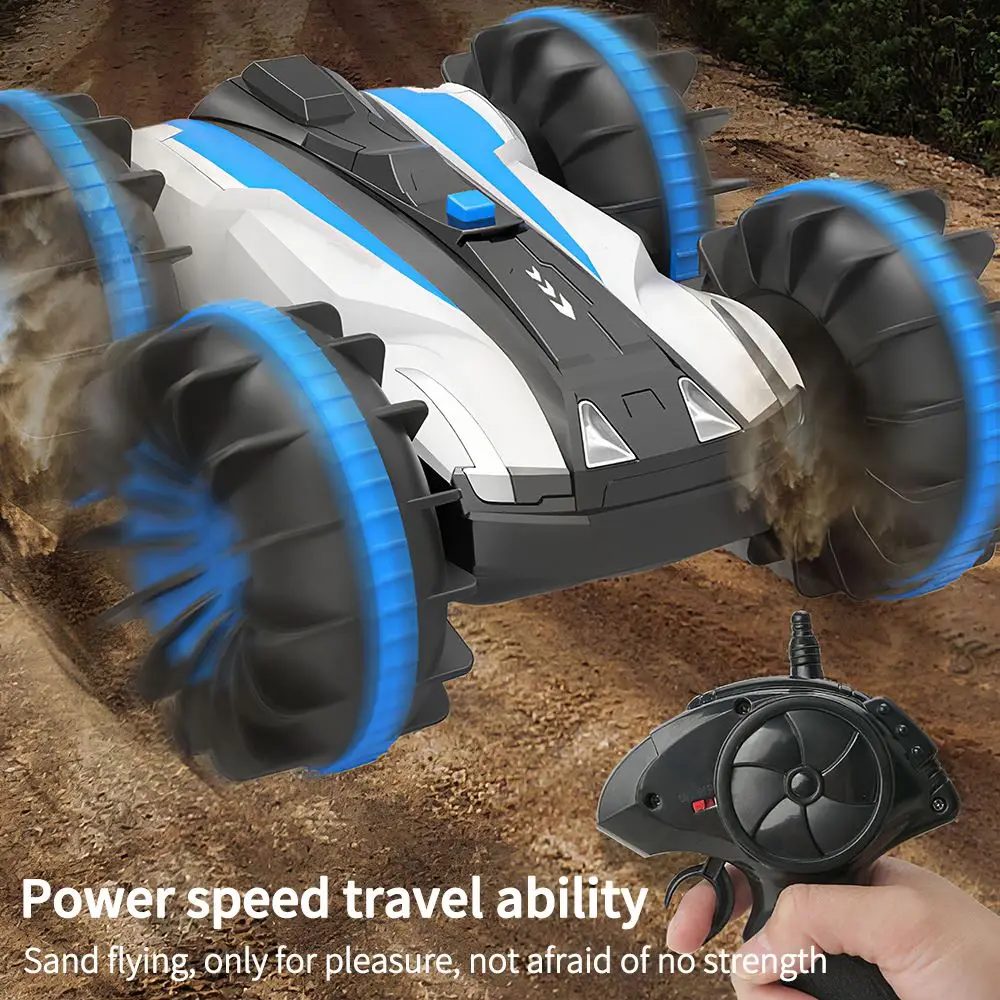 

Children 2.4GHz High Speed Amphibious RC Cars Stunt Car Off Road Buggy Radio Control Climbing Vehicle Boys Toys Birthday Gift