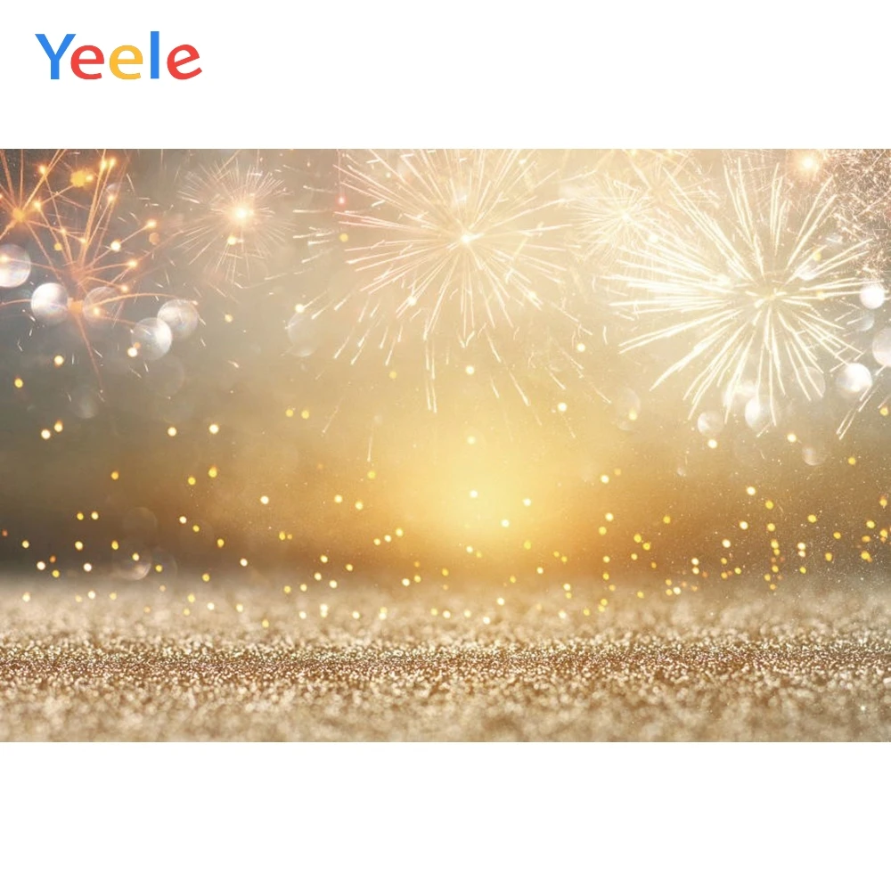 Рождественский узор в горошек Блестящий светильник боке фейерверк фон