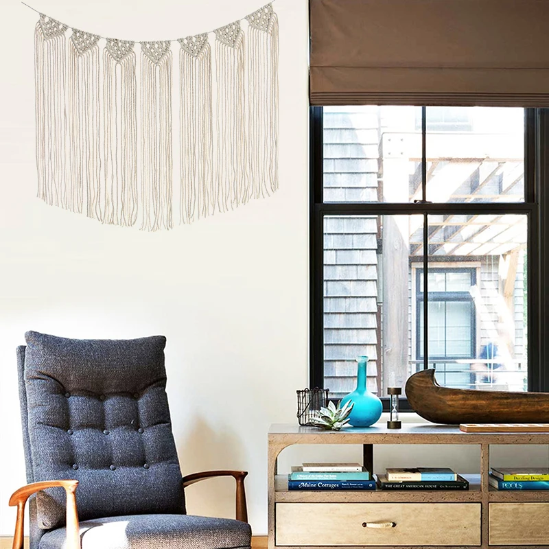 1 шт. рисово-белый гобелен ручной работы украшение интерьера многофункциональные