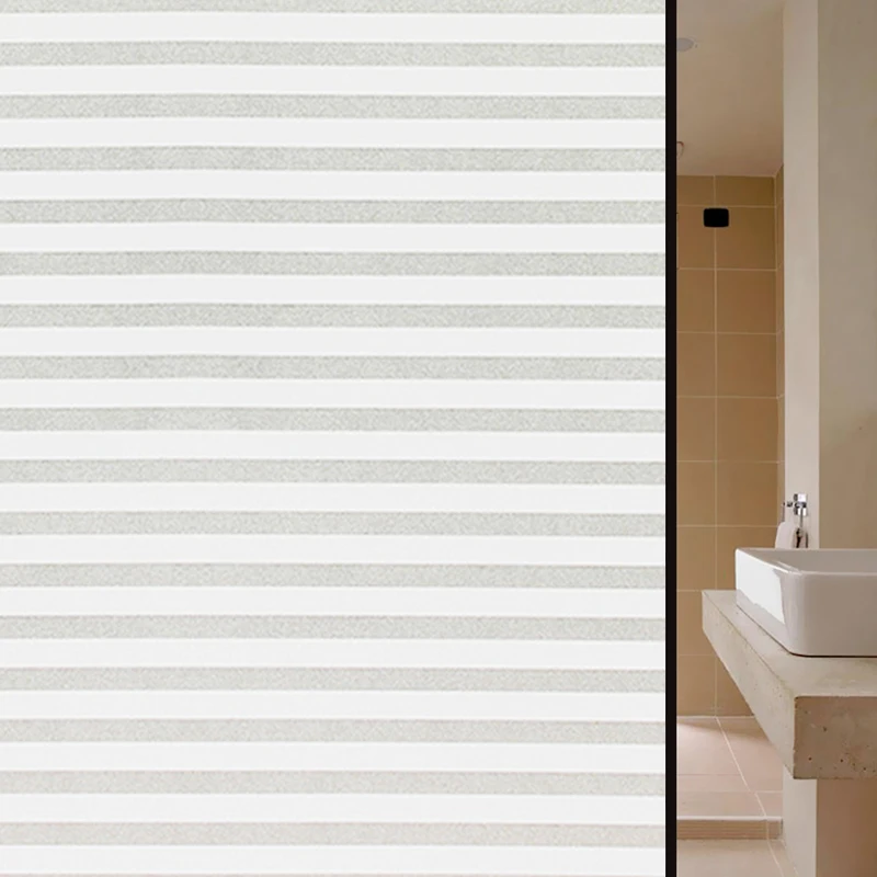 

LUCKYYJ Frosted Opaque Vinyl Glass Window Film For Window Privacy Adhesive Glass Stickers room office Waterproof Heat resistant