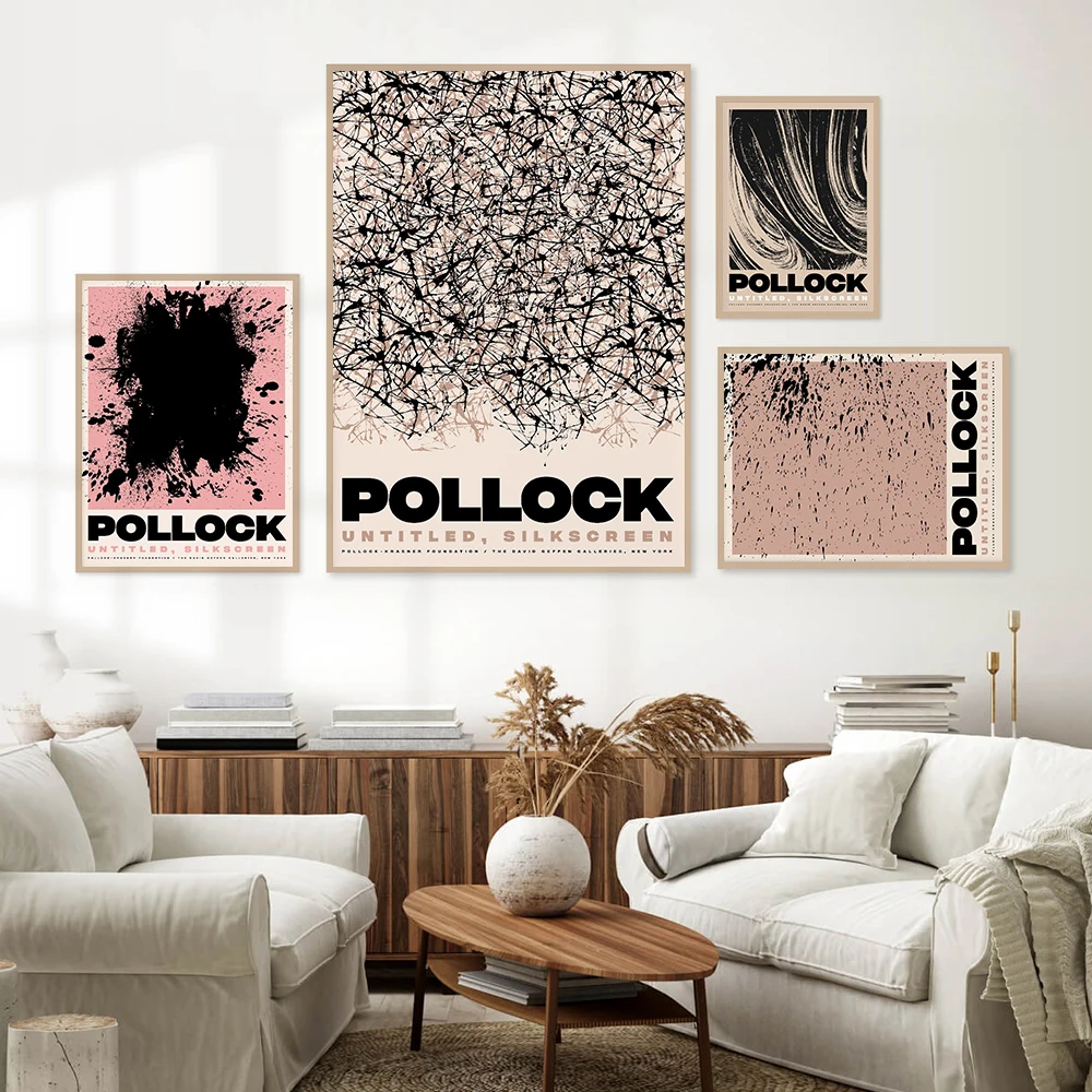 

Famous Jackson Pollock Abstract Artwork Poster Graffiti Canvas Painting Prints Wall Pictures for Living Room Nordic Home Decor