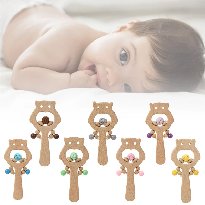 

Деревянное кольцо для прорезывания зубов в виде совы