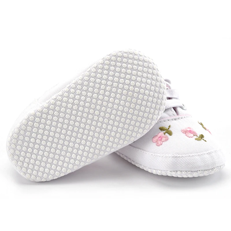 

Fashion Baby Girl Shoes White Lace Floral Embroidered Soft Shoes Prewalker Walking Toddler Kids Shoes First Walker Free Shipping