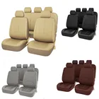 Кожаные чехлы для автомобильных сидений, гибридные накидки на сиденья TOYOTA Avalon Avensis Allion Auris Crown RAV4 Alphard 4Runner Hilux, 9 шт.