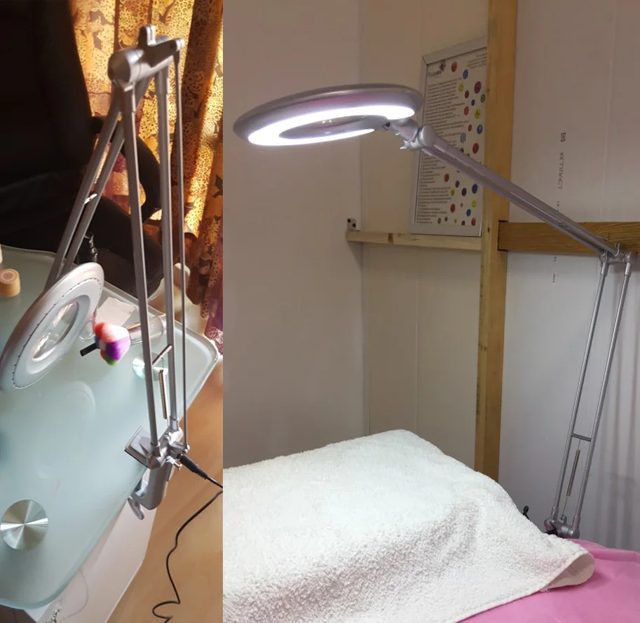 Регулируемая настольная подставка большой 8X USB светодиодный увеличительное