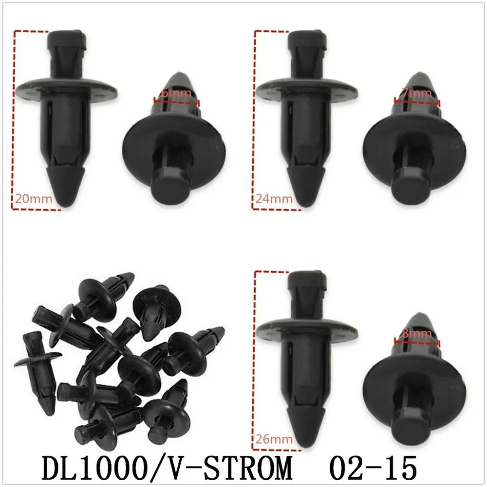 Комплект болтов для обтекателя пластиковые расширительные болты кузова шипы