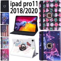 tablet case for apple ipad pro 11 inch 360 degree rotating leather cover for ipad pro 11 2018 2020 smart shell
