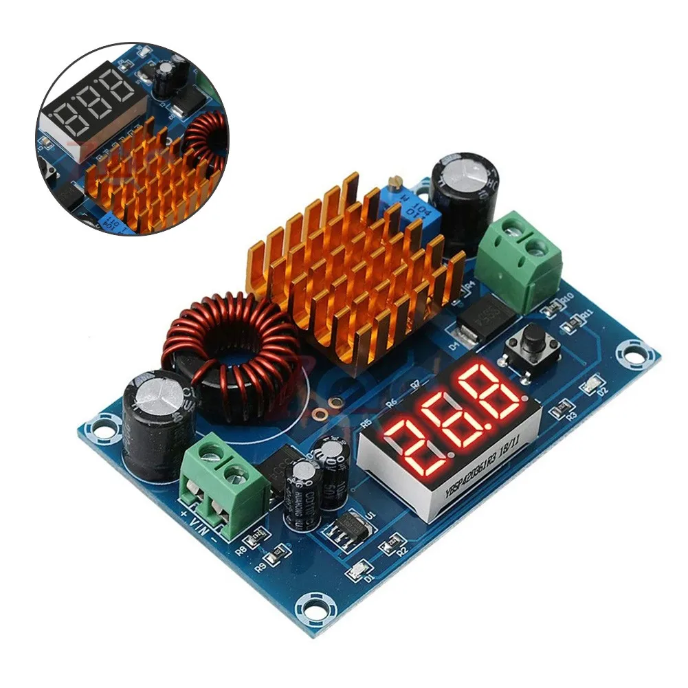 

1PC XH-M411 Boost Power Supply Board DC 3V-35V To 5V-45V Boost Module Digital Voltmeter Step Up Converter Board