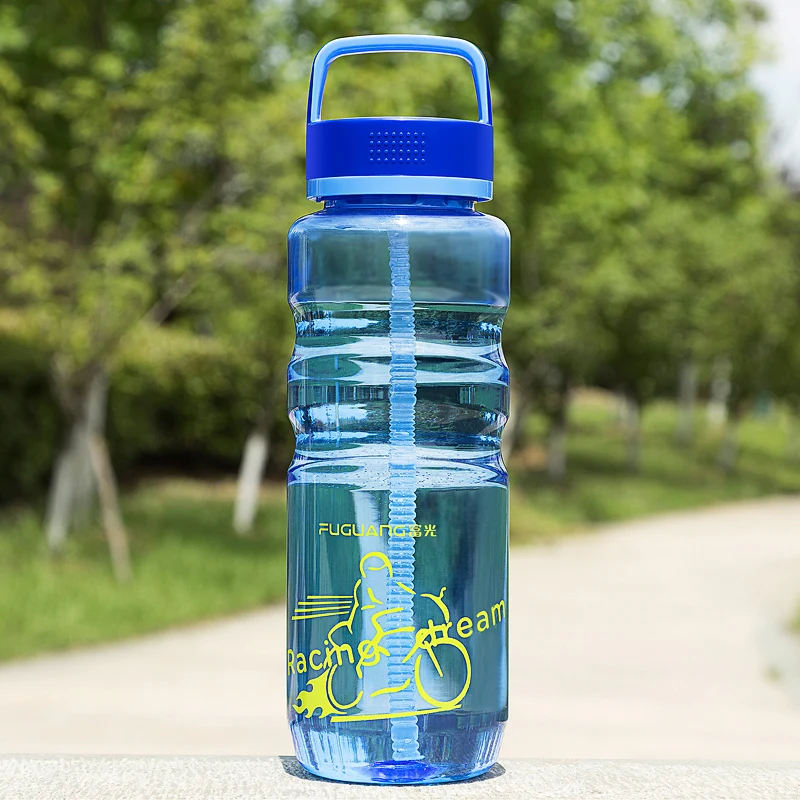 Прозрачная стеклянная бутылка для воды инфузор пешего туризма пластиковая сока
