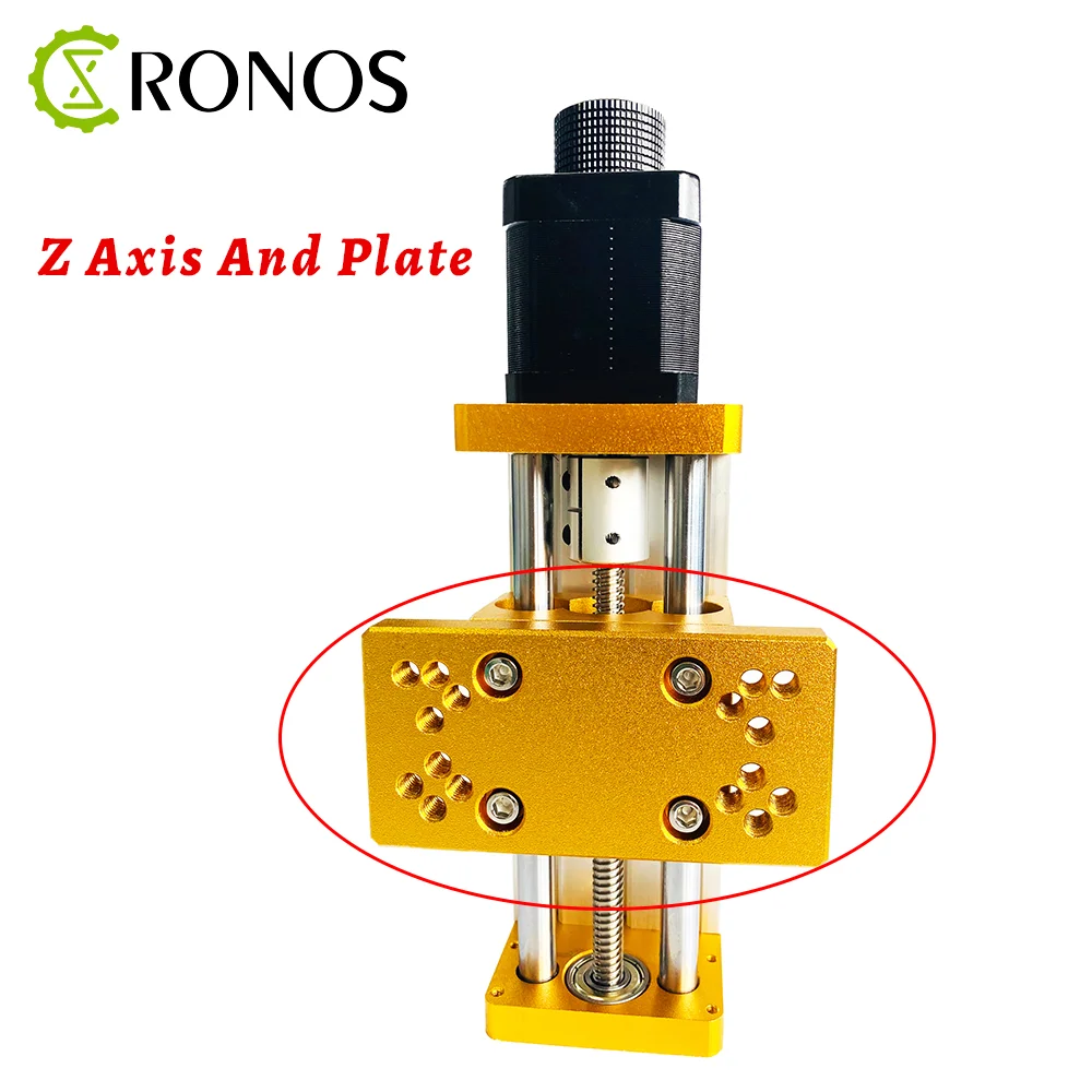 CNC Router Aluminum Z-Axis Sliding Table Spindle+Hole 52/65mm Spindle Fixture+Adapter Plate, Suit for CNC Router 30*18plus