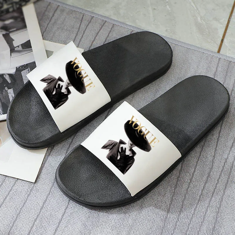 

Hot Summer Vouge Fashion Female Slippers Shoes For Women 2021 Beach Open Toe Comfortable Flip Flops Women's Non-slip Slides