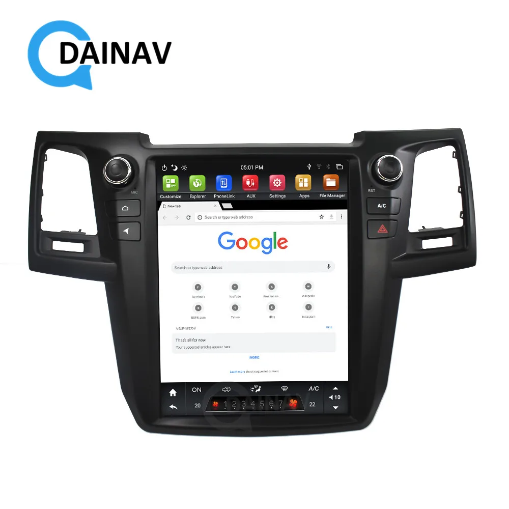 

Автомобильный мультимедийный проигрыватель для Toyota Fortuner Hilux 12,1-2015, 2008 дюймов, Android, GPS-навигация