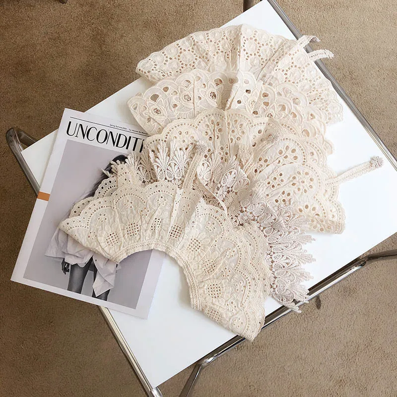 Кружевные детские нагрудники шаль хлопковый воротник милые кружевные воротники