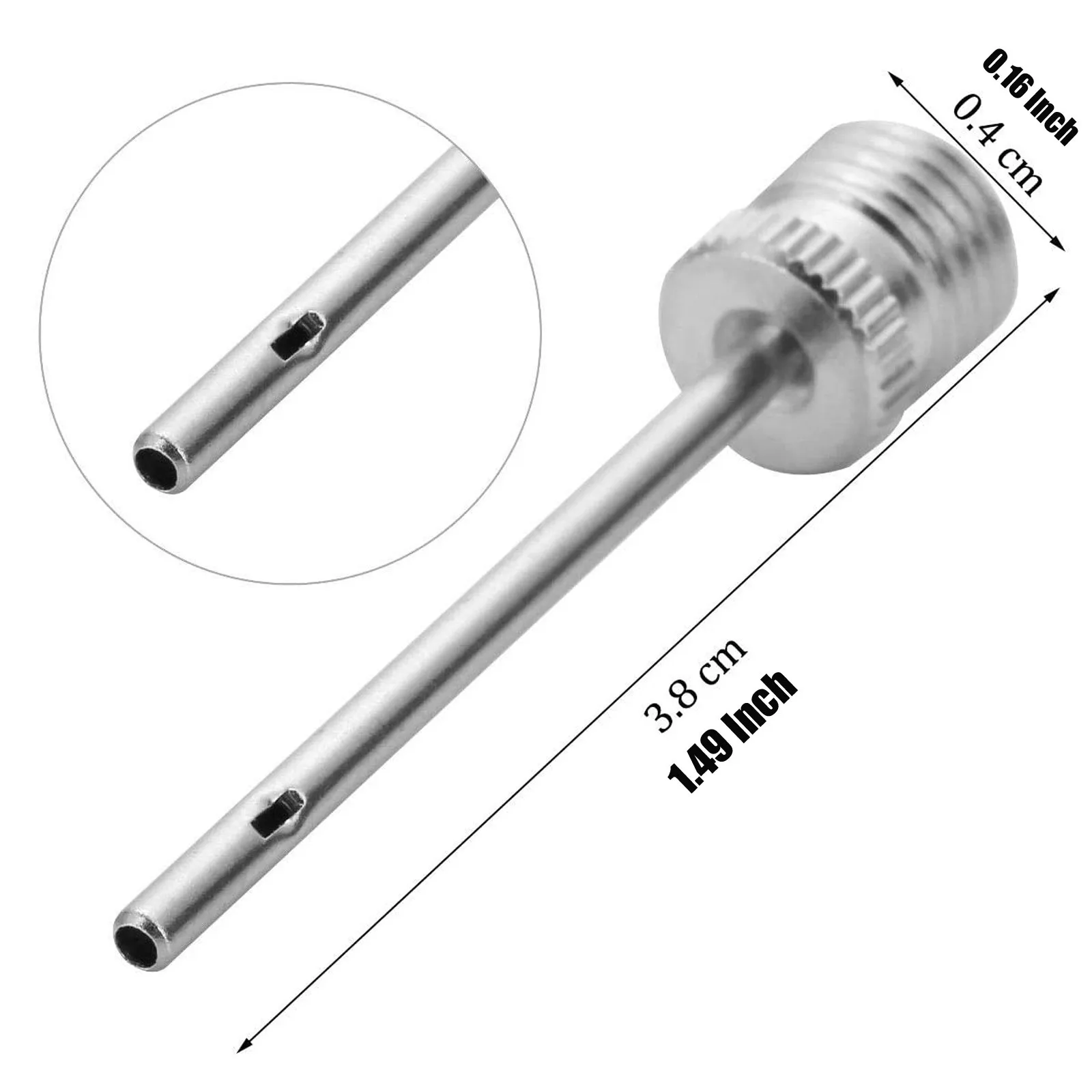 

10pc Inflator Pump Needle Ball Pump Needle Football Basketball Soccer Inflatable Air Valve Adaptor Stainless Steel Pump Pin #W5