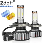 Zdatt 4 стороны высокого Мощность Canbus 100 Вт авто лампы H4 H7 H11 led лампы для авто головной светильник лампочка 12V Turbo 6000K 360 градусов светильник ing автомобильный светильник