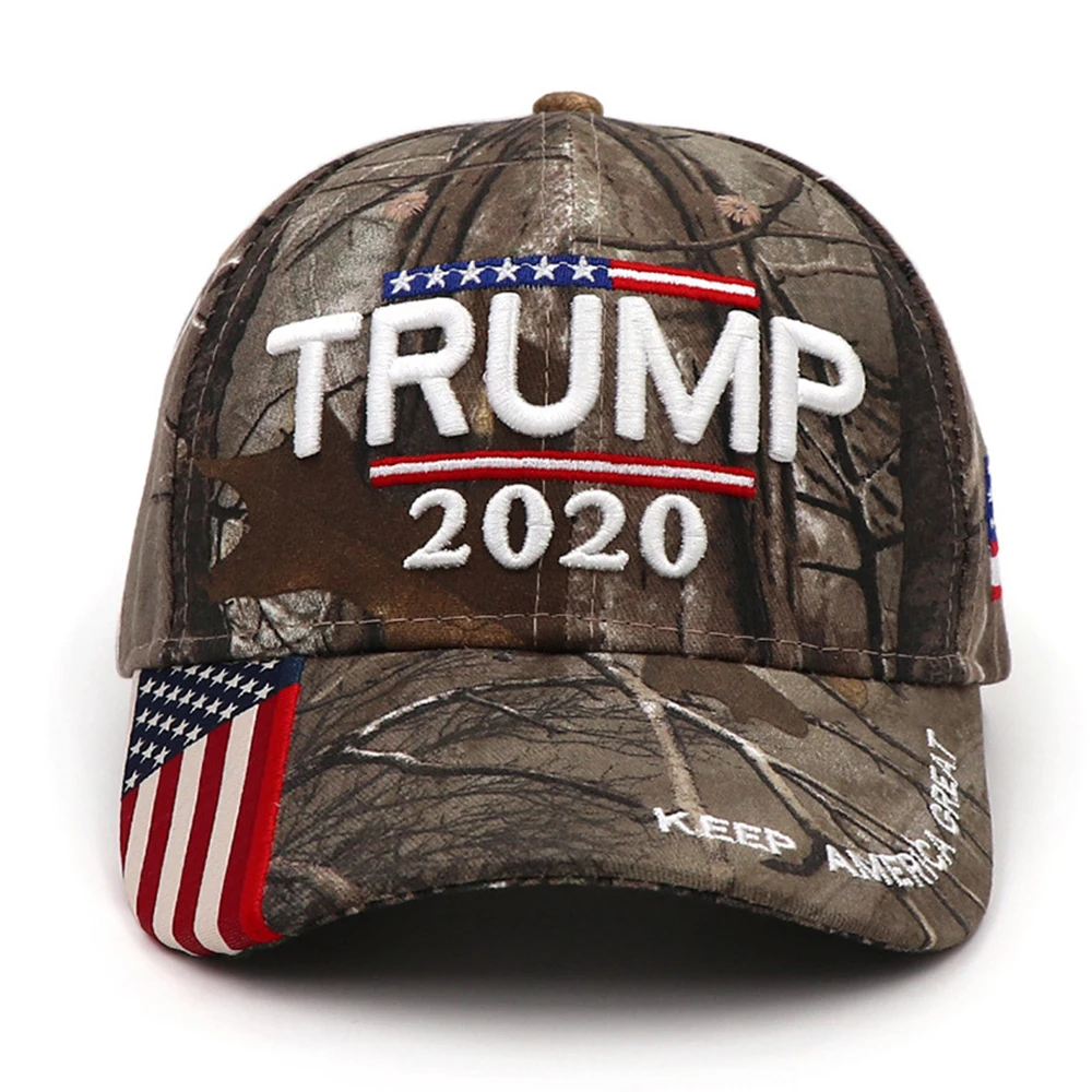 

Новинка, шляпа «сделай Америку великолепной» с вышивкой «Флаг США» 2020, dтрамп, хлопковая бейсболка для повторных выборов, кепка, уличная кам...