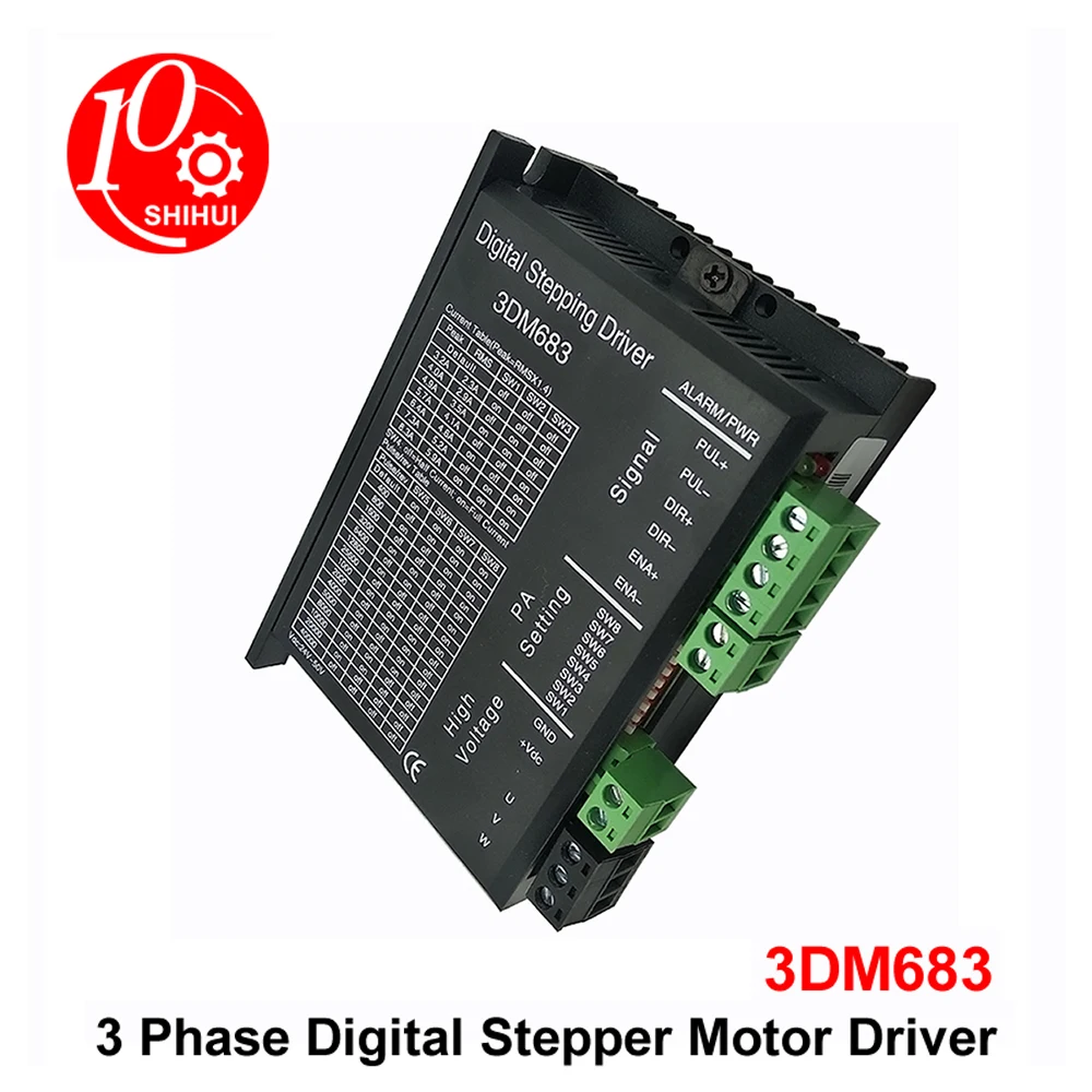 

3 Phase Digital Stepper Motor Driver 3DM683 For NEMA 23 NEMA 34 Or 57 86 110 Series Current Under 8.3A Stepper Motor Controller