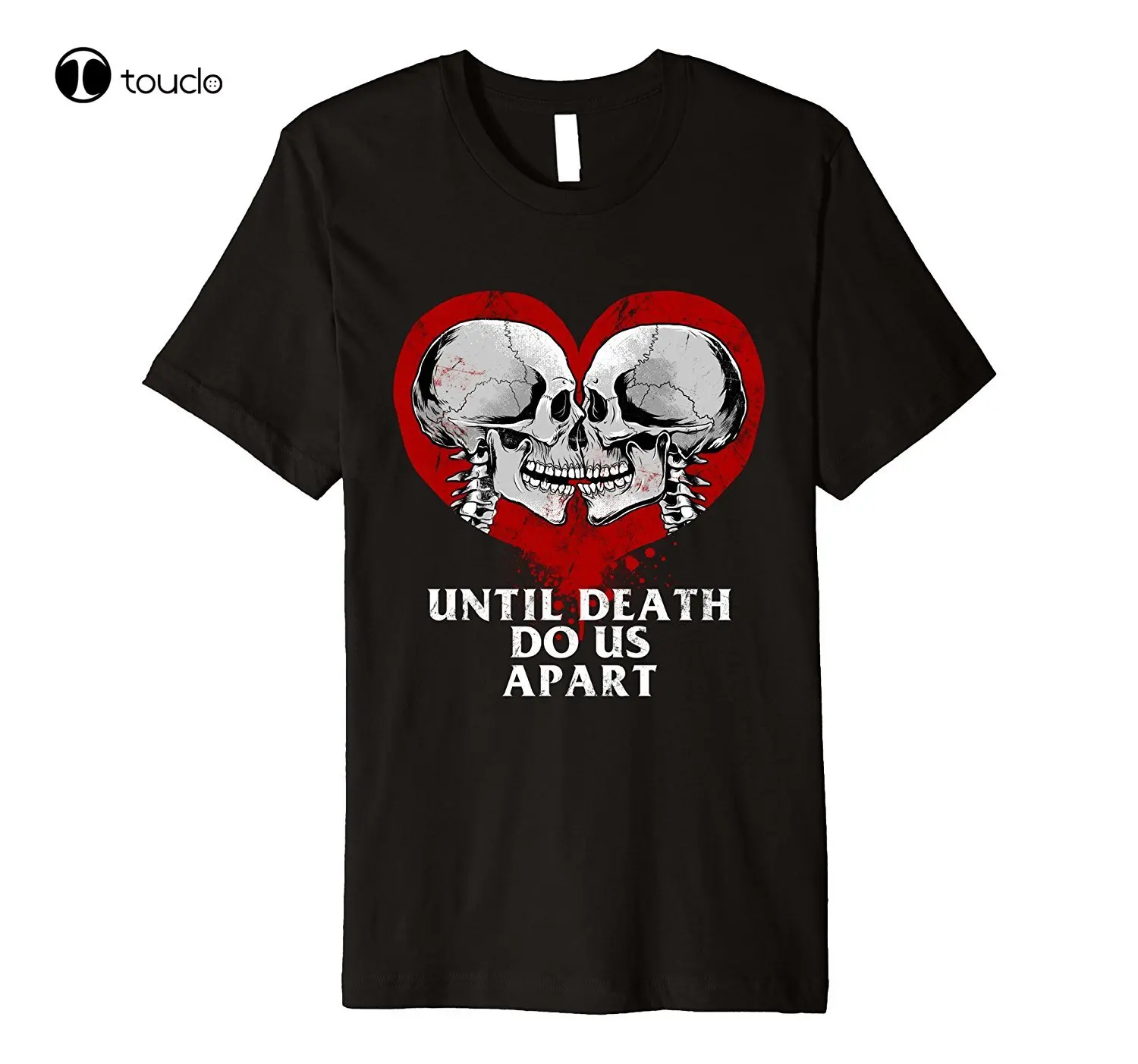 

Футболка мужская с надписью «Do Us Part», модная тенниска с Целующимися надписями, повседневная майка с надписью «Do Death Do Us Part», лето