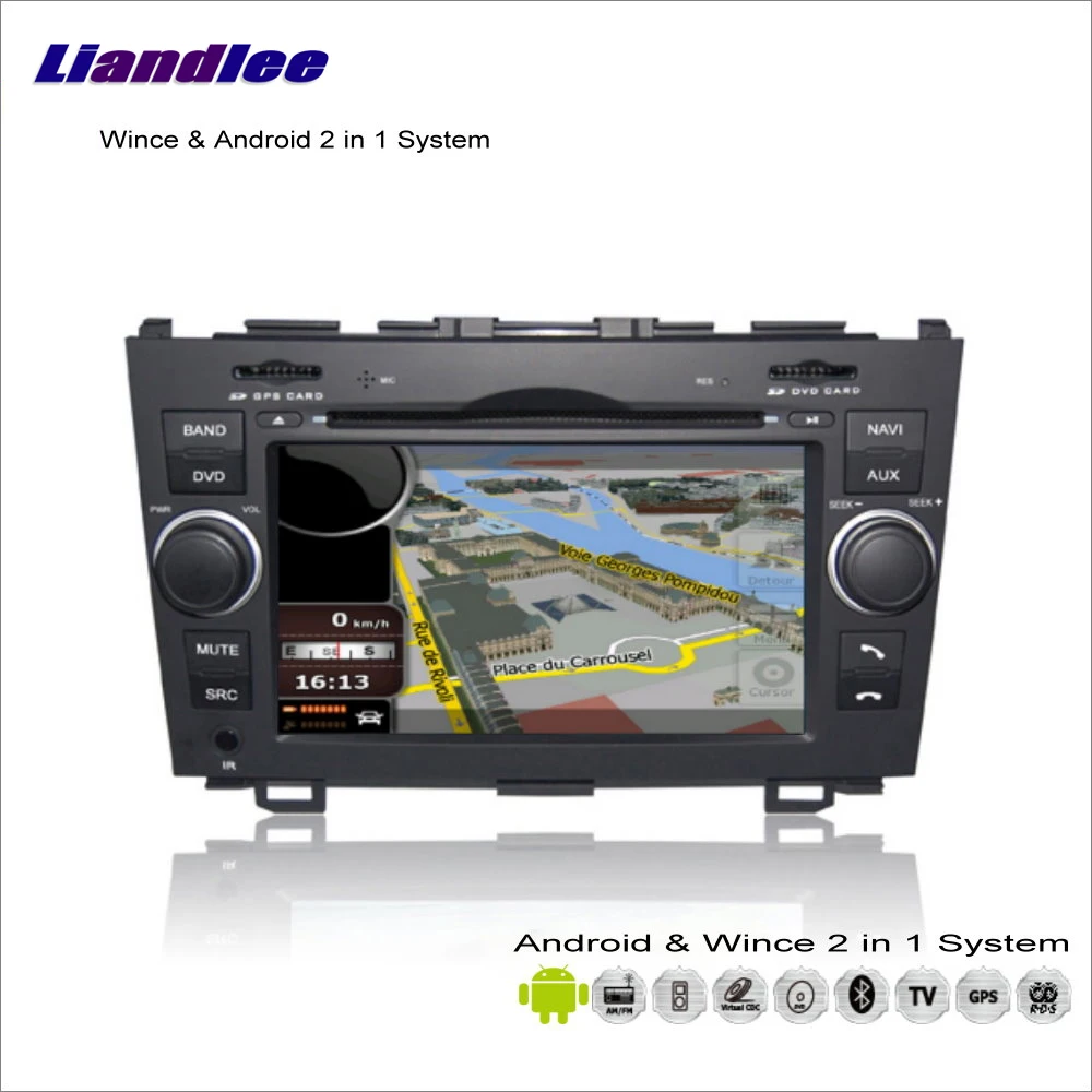

For Honda CRV CR-V 2007-2011 Car Multimedia Radio CD DVD Player GPS Navigation Advanced Wince Android System