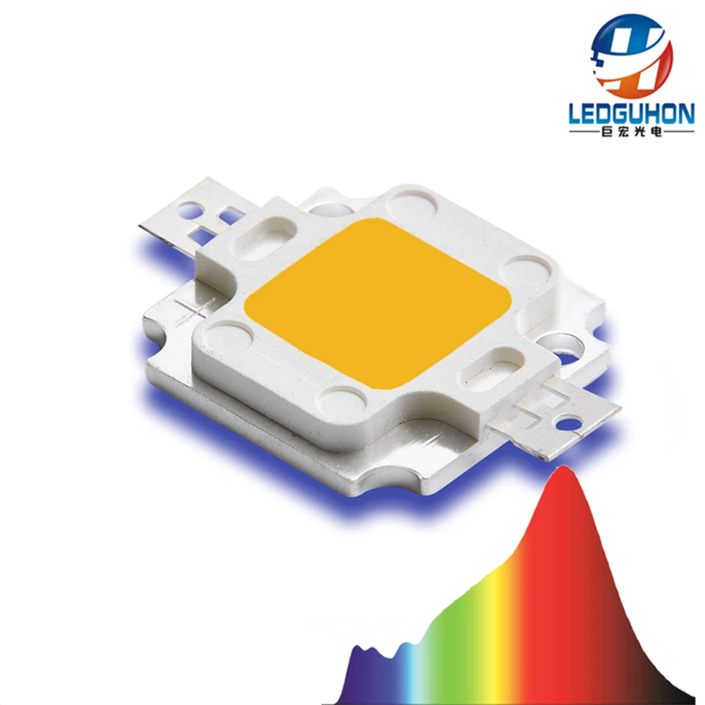 Полный спектр led для растений растут 10 Вт теплые белые светодиоды cob