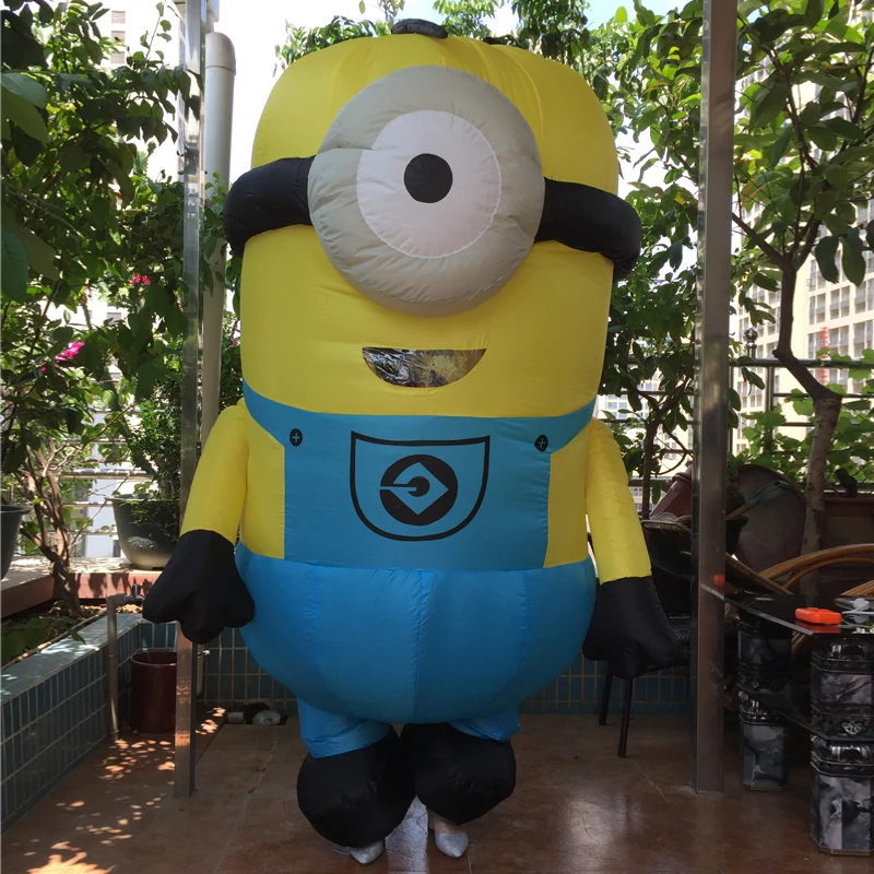 Карнавальный костюм для Хэллоуина надувной Миньона взрослых талисман и детей 1 5 2